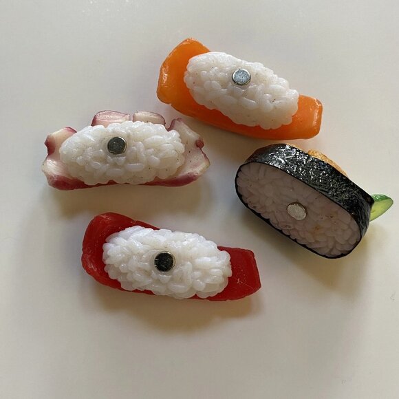 Realistic Faux Sushi Fridge Magnets - Picture 3 of 3